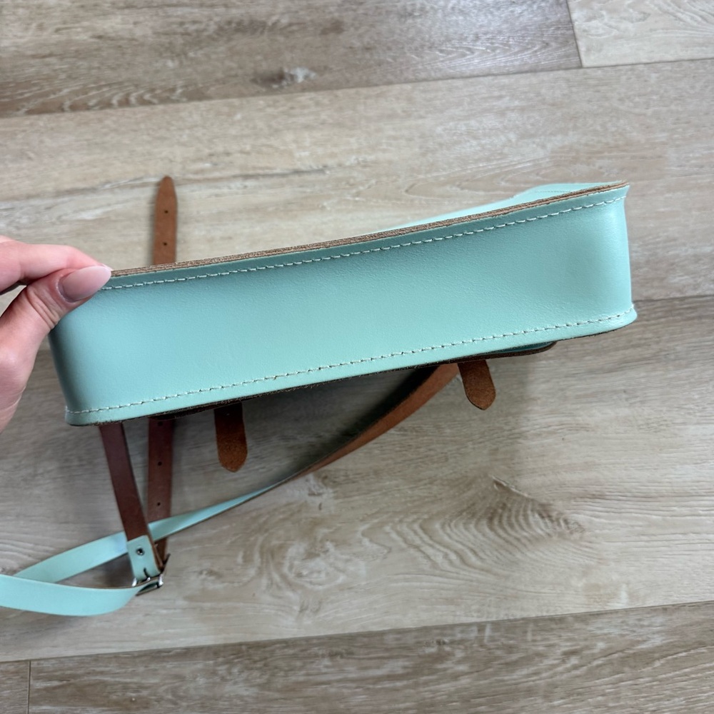 The Cambridge Satchel Company satchel leather bag Seafoam blue green - Picture 4 of 5